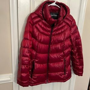 Dark red Down Jacket by Calvin Kline size XL